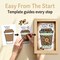 DIY Button Art Kit – “Fueled by Coffee” Framed Craft – Easy Craft for Adults & Kids